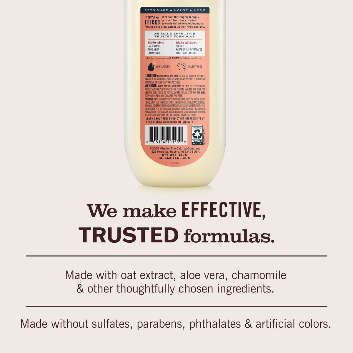 Gentle White Peach 3-in-1 Dog Shampoo