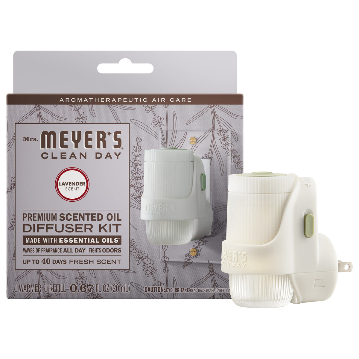 Scented Lavender Plug In Scented Oil Warmer With Refill