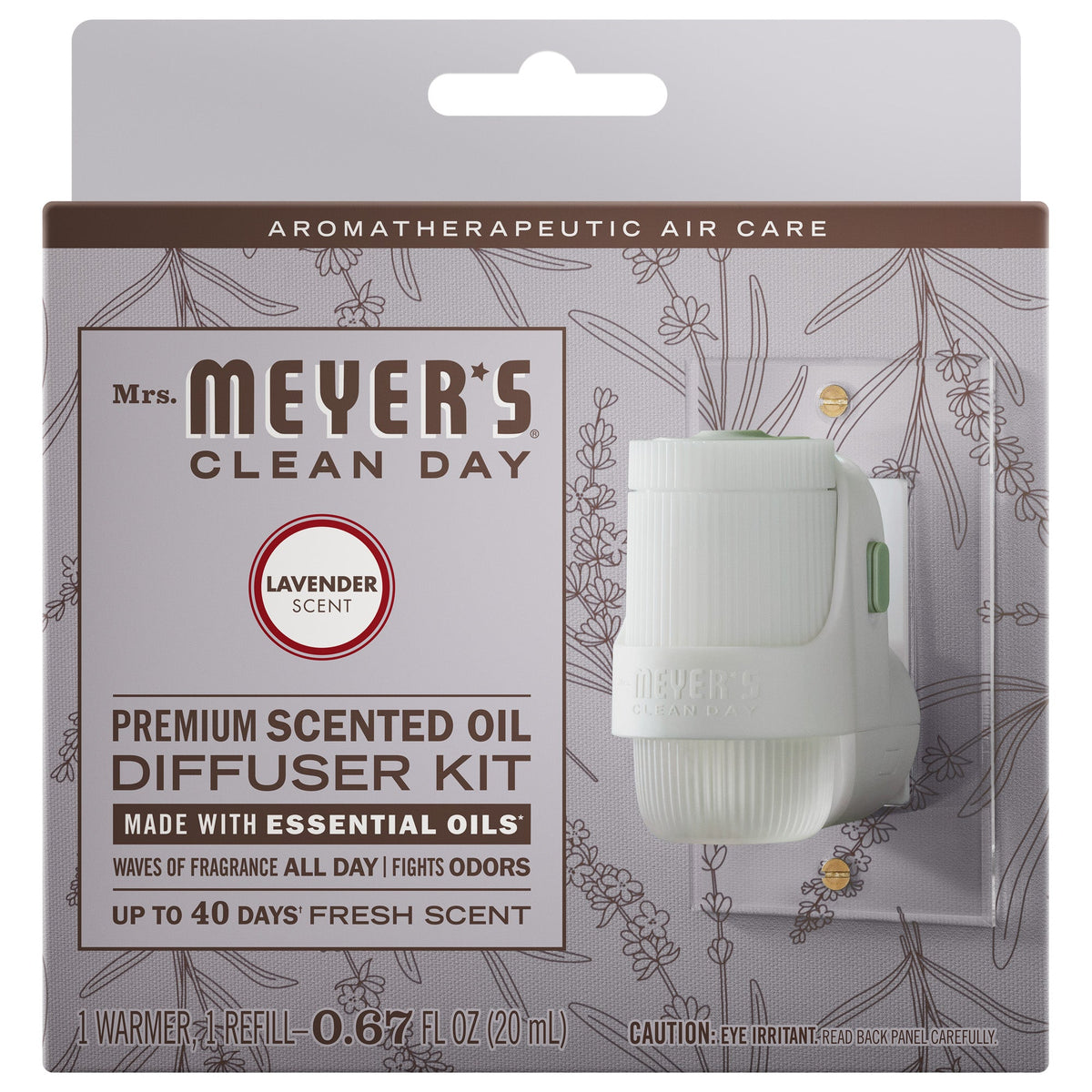 Scented Lavender Plug In Scented Oil Warmer With Refill