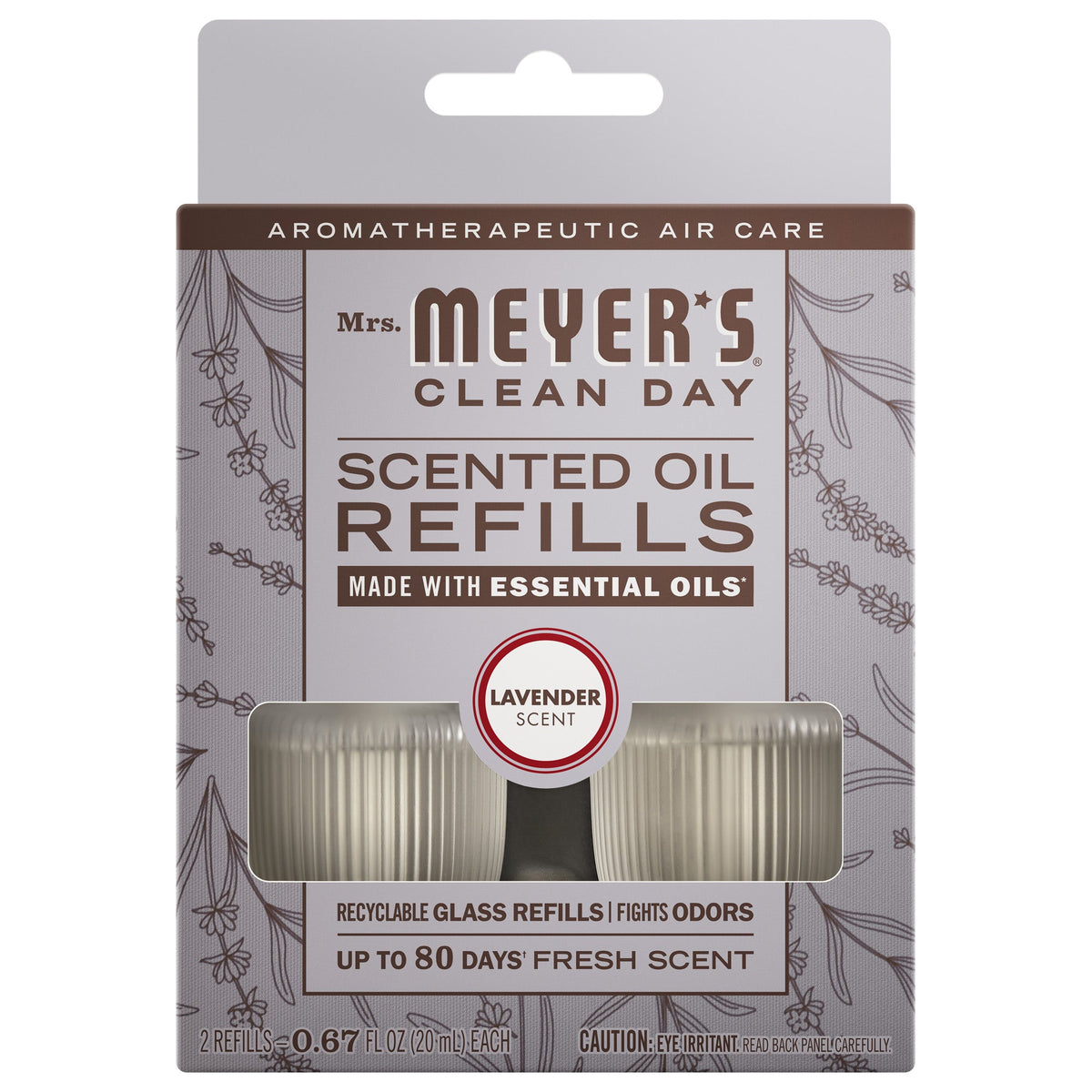 Convenient Lavender Plug In Scented Oil Refill, 2-Pack