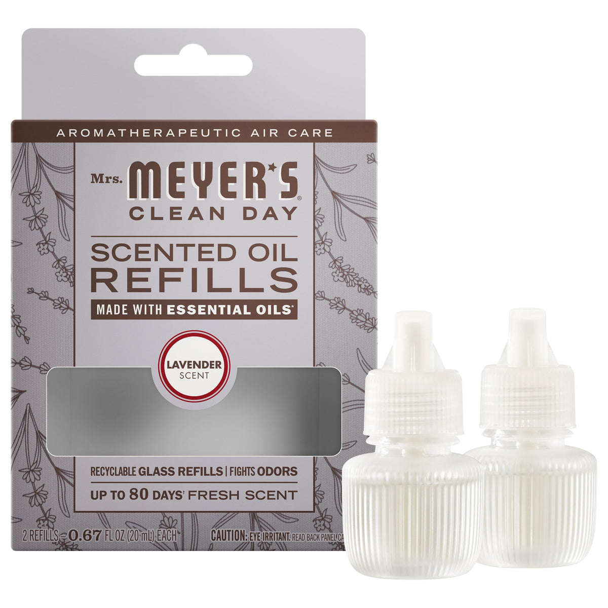 Convenient Lavender Plug In Scented Oil Refill, 2-Pack