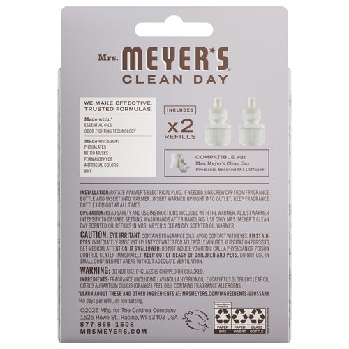 Convenient Lavender Plug In Scented Oil Refill, 2-Pack