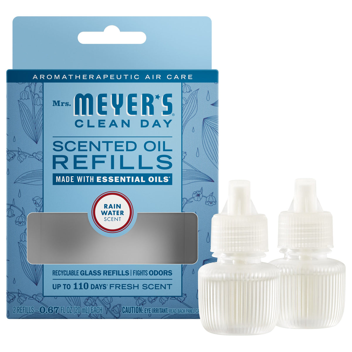 Convenient Rain Water Plug In Scented Oil Refill, 2-Pack