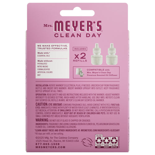 Convenient Peony Plug In Scented Oil Refill, 2-Pack