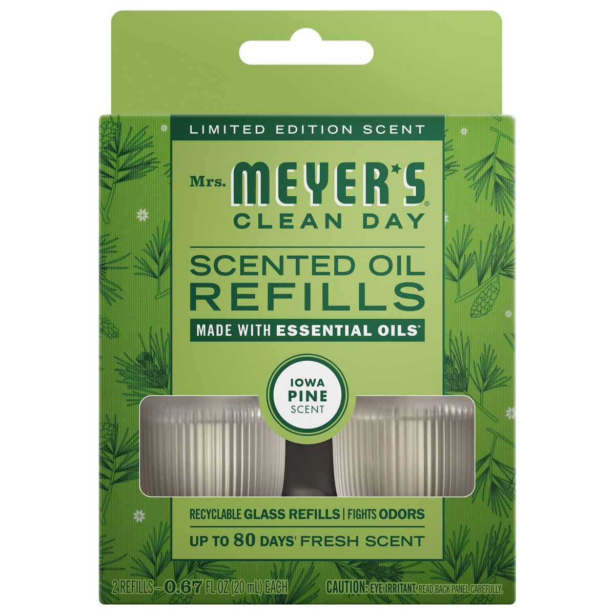 Convenient Iowa Pine Plug In Scented Oil Refill, 2-Pack