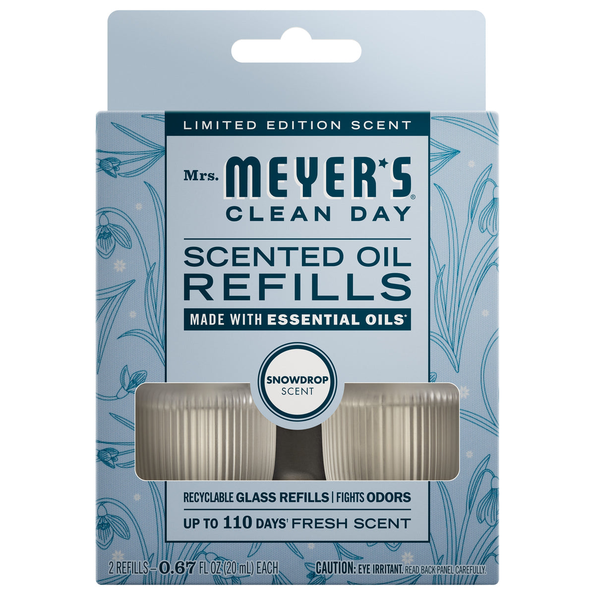 Convenient Snowdrop Plug In Scented Oil Refill, 2-Pack