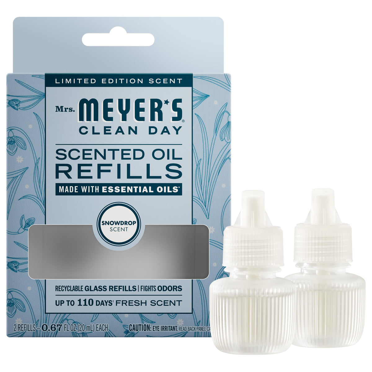 Convenient Snowdrop Plug In Scented Oil Refill, 2-Pack