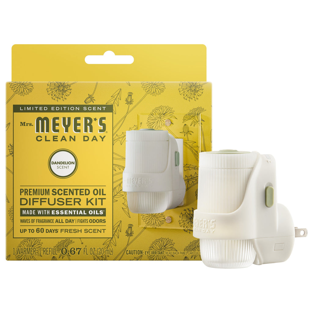 Scented Dandelion Plug In Scented Oil Warmer With Refill