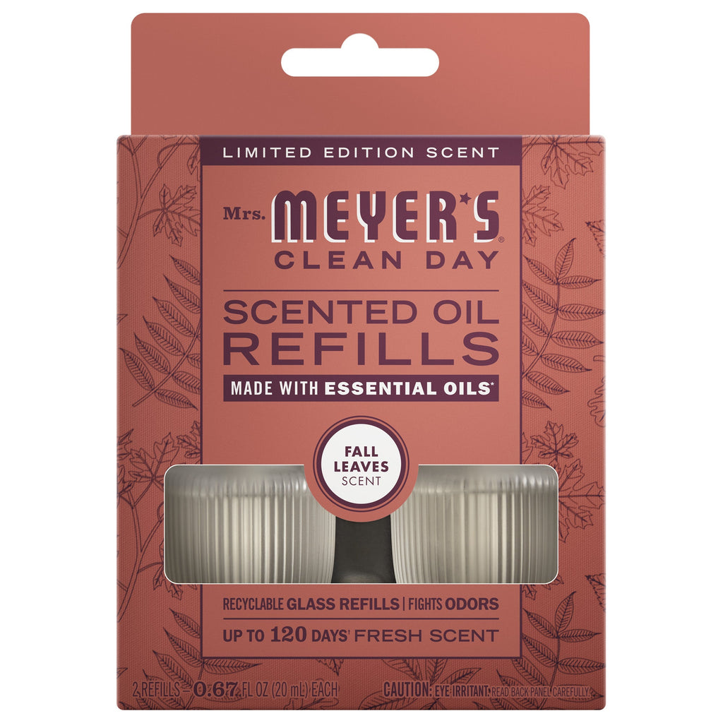 Convenient Fall Leaves Plug In Scented Oil Refill, 2-Pack