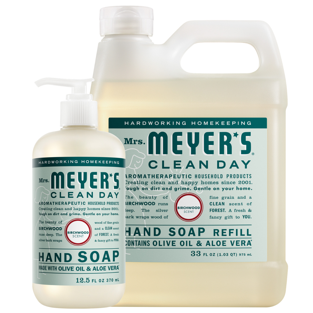 Gentle Birchwood Liquid Hand Soap & Refill Set