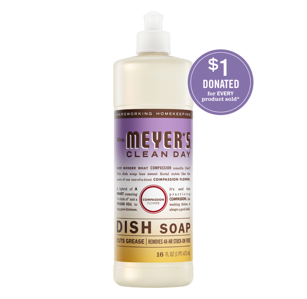 Effective Compassion Flower Dish Soap