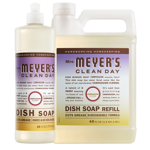 Effective Compassion Flower Dish Soap & Refill Set