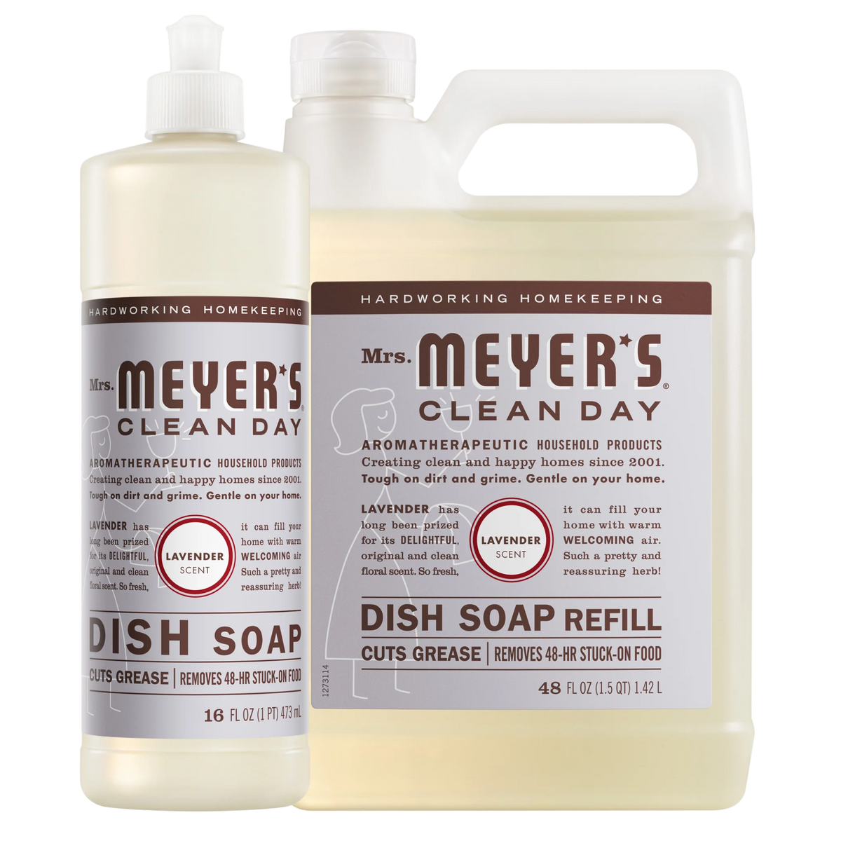 Effective Lavender Dish Soap & Refill Set