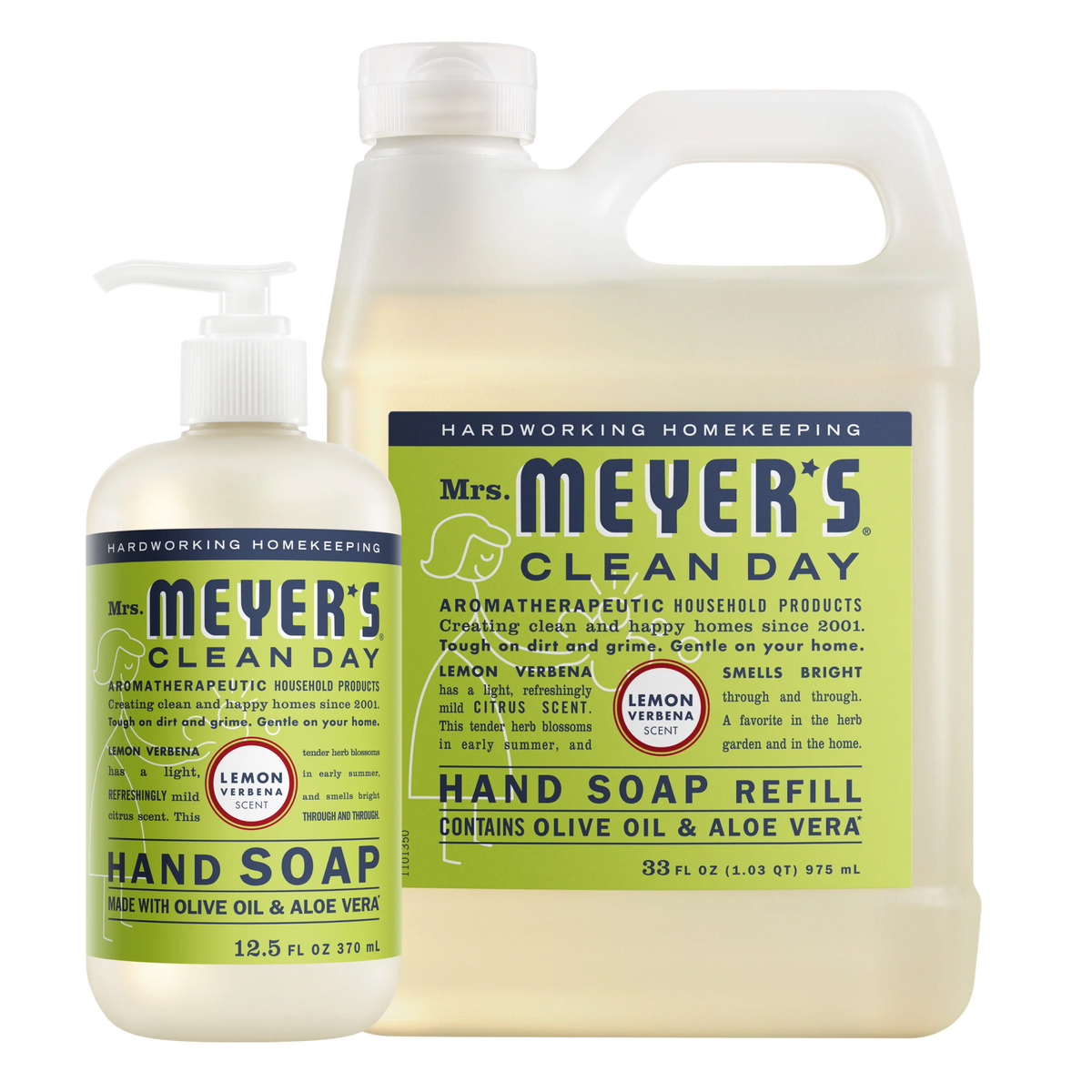 Gentle Lemon Verbena Liquid Hand Soap & Refill Set