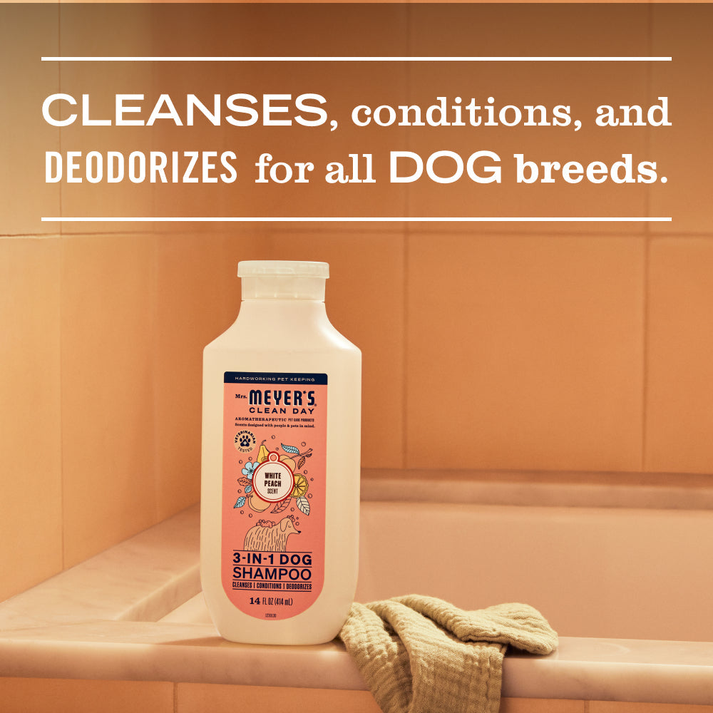 Gentle White Peach 3-in-1 Dog Shampoo