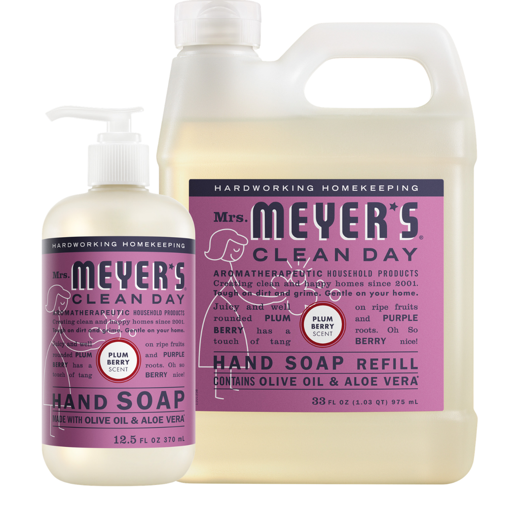 Gentle Plum Berry Liquid Hand Soap & Refill Set