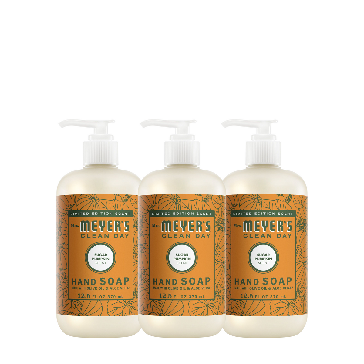 Gentle Sugar Pumpkin Liquid Hand Soap 3-count Bundle