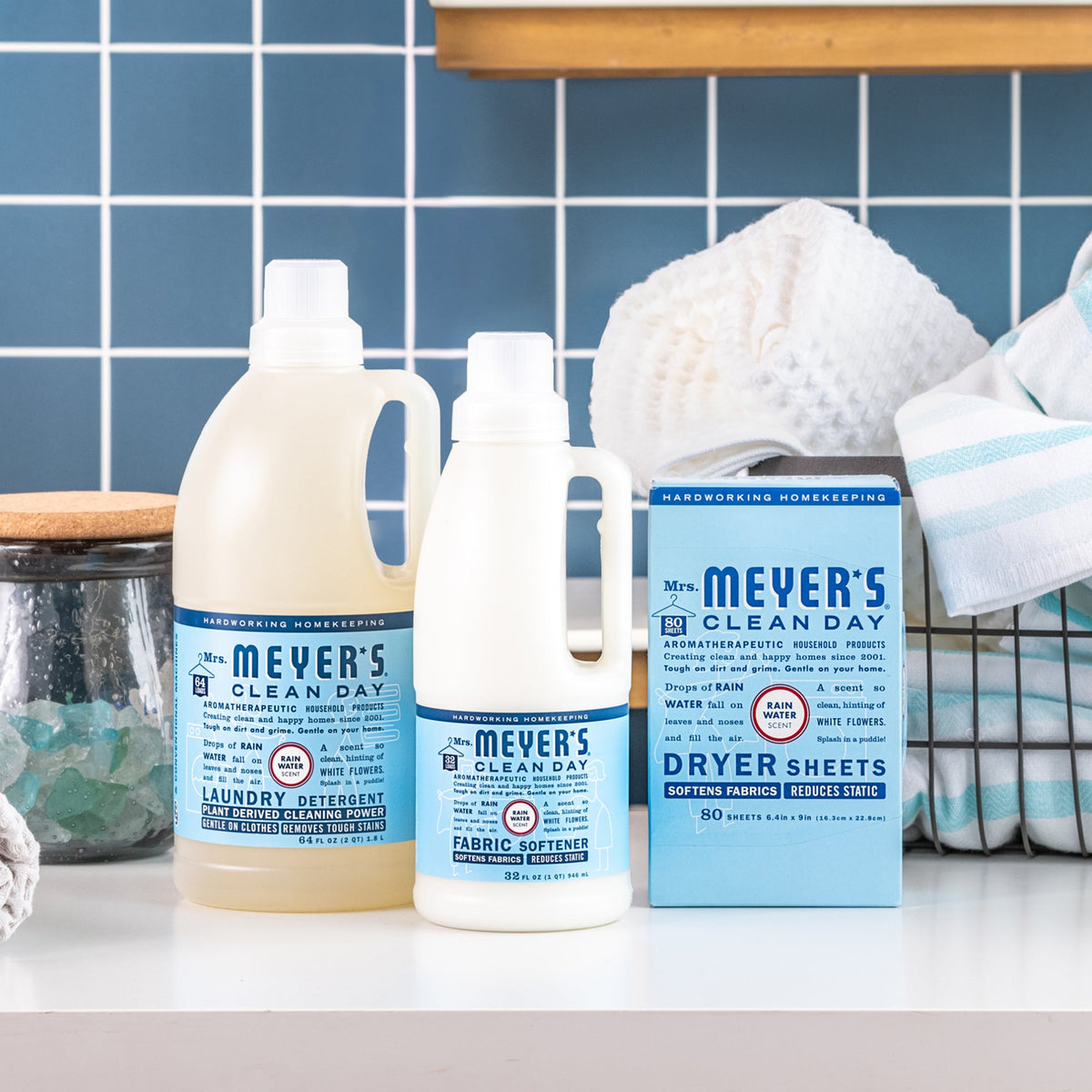 Freshening Rain Water Dryer Sheets