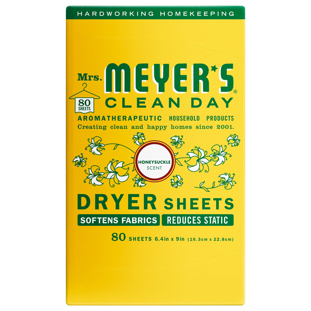 Freshening Honeysuckle Dryer Sheets
