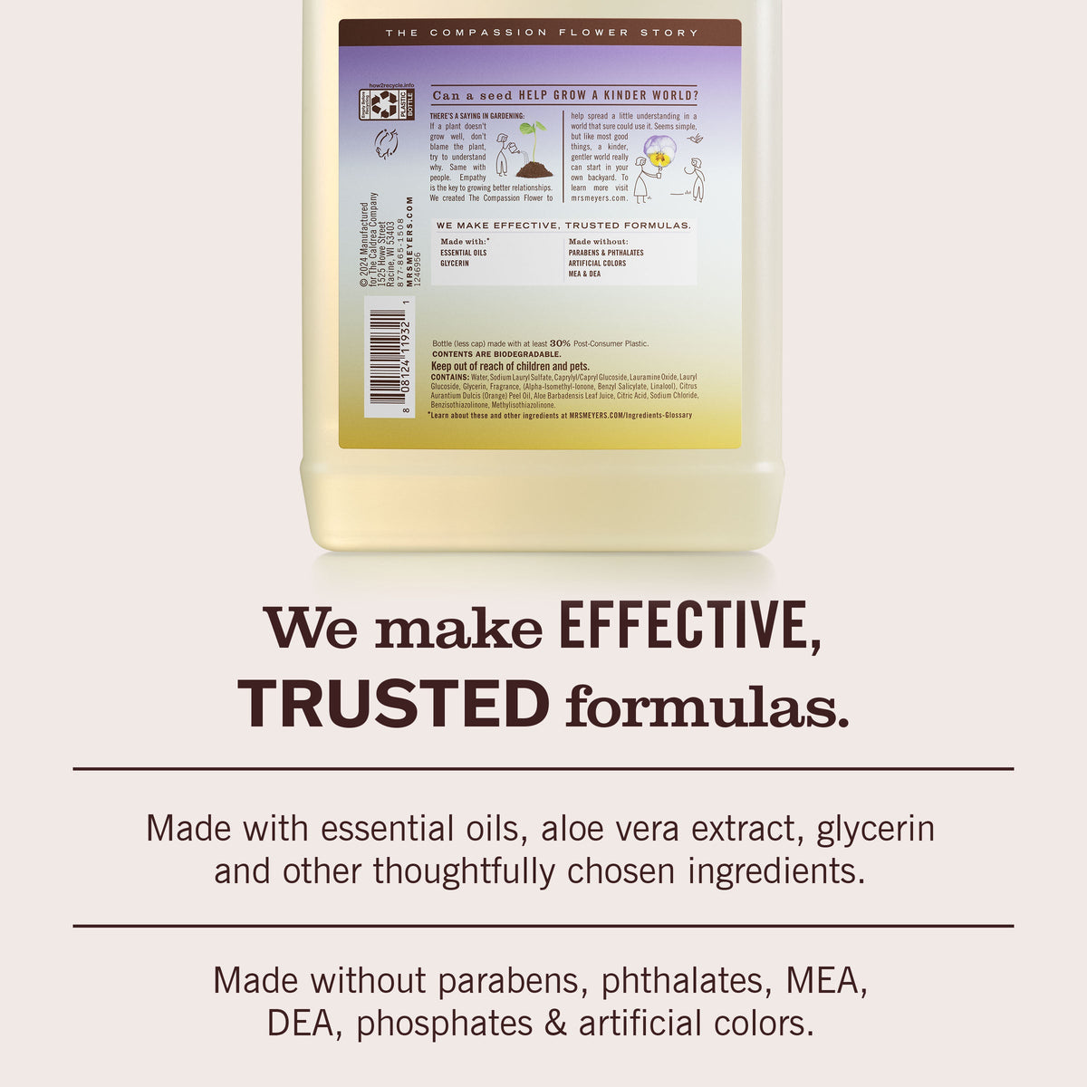 Effective Compassion Flower Dish Soap Refill