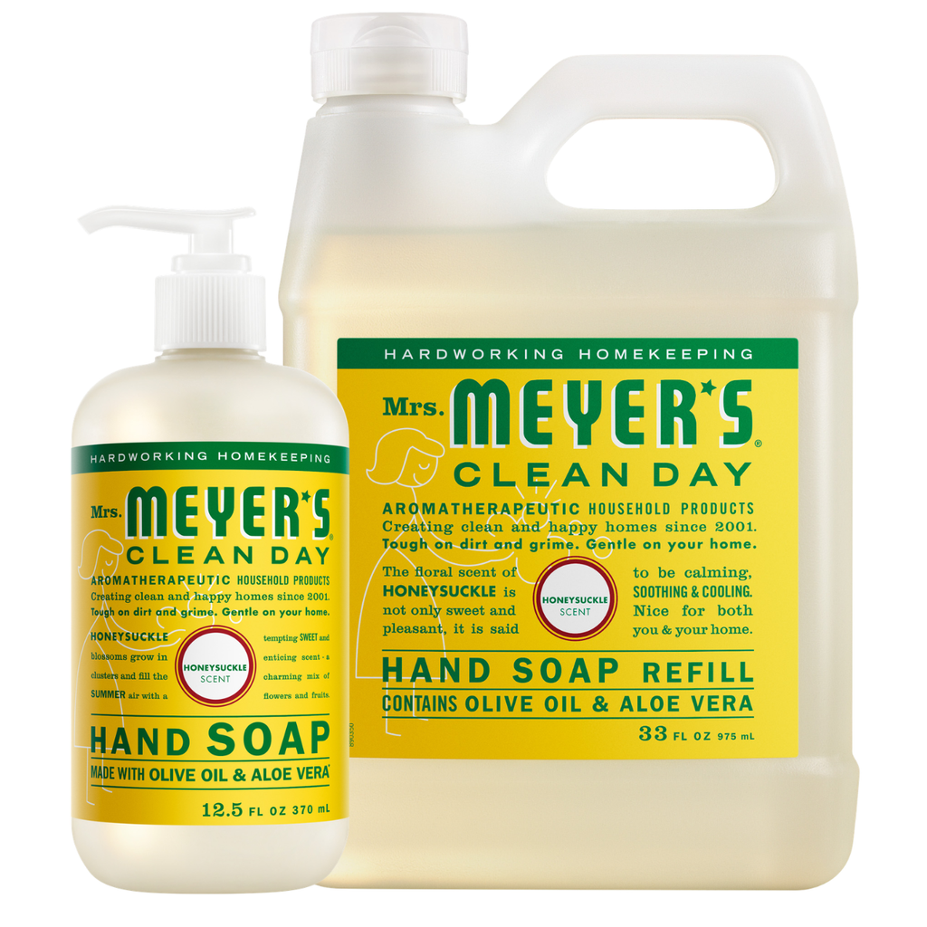 Gentle Honeysuckle Liquid Hand Soap & Refill Set