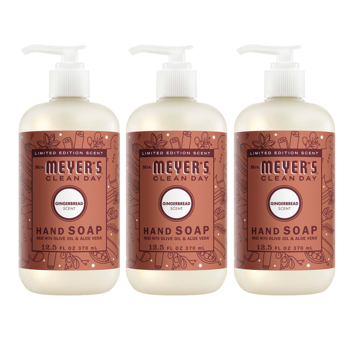 Gentle Gingerbread Liquid Hand Soap 3-count Bundle