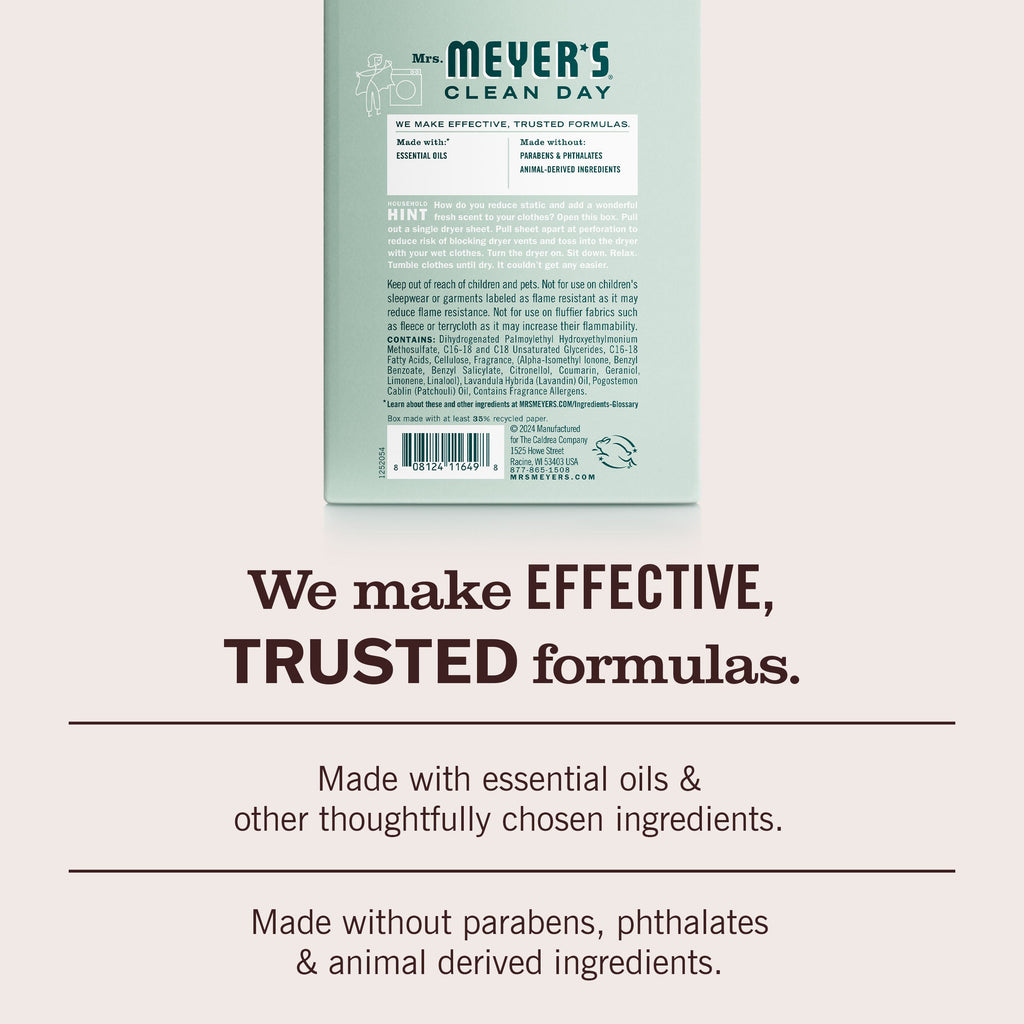 Freshening Birchwood Dryer Sheets