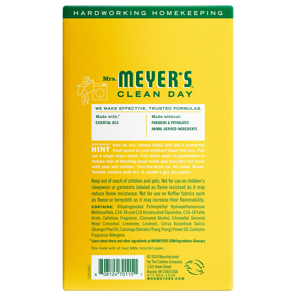 Freshening Honeysuckle Dryer Sheets