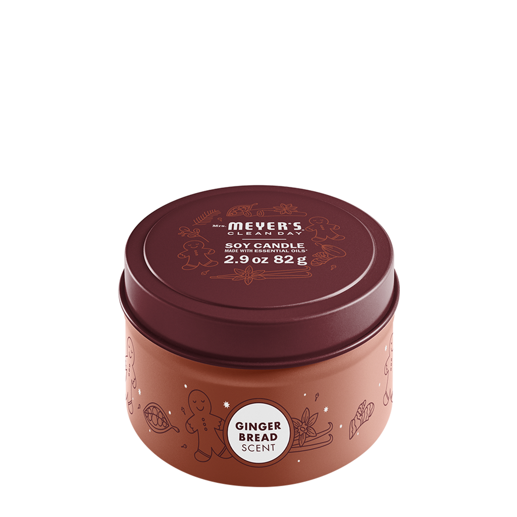 Inviting Gingerbread Tin Candle