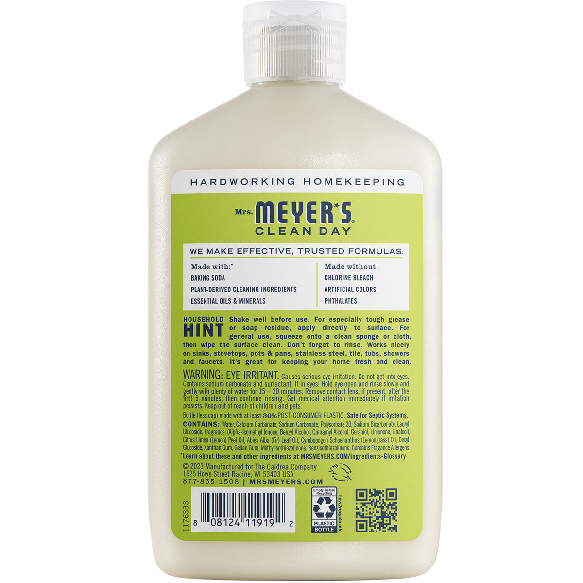 Fresh Lemon Verbena Baking Soda Cream Cleaner - 16 oz