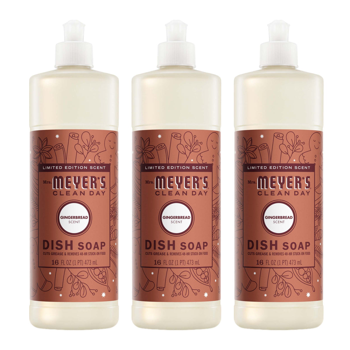 Effective Gingerbread Dish Soap 3-count Bundle