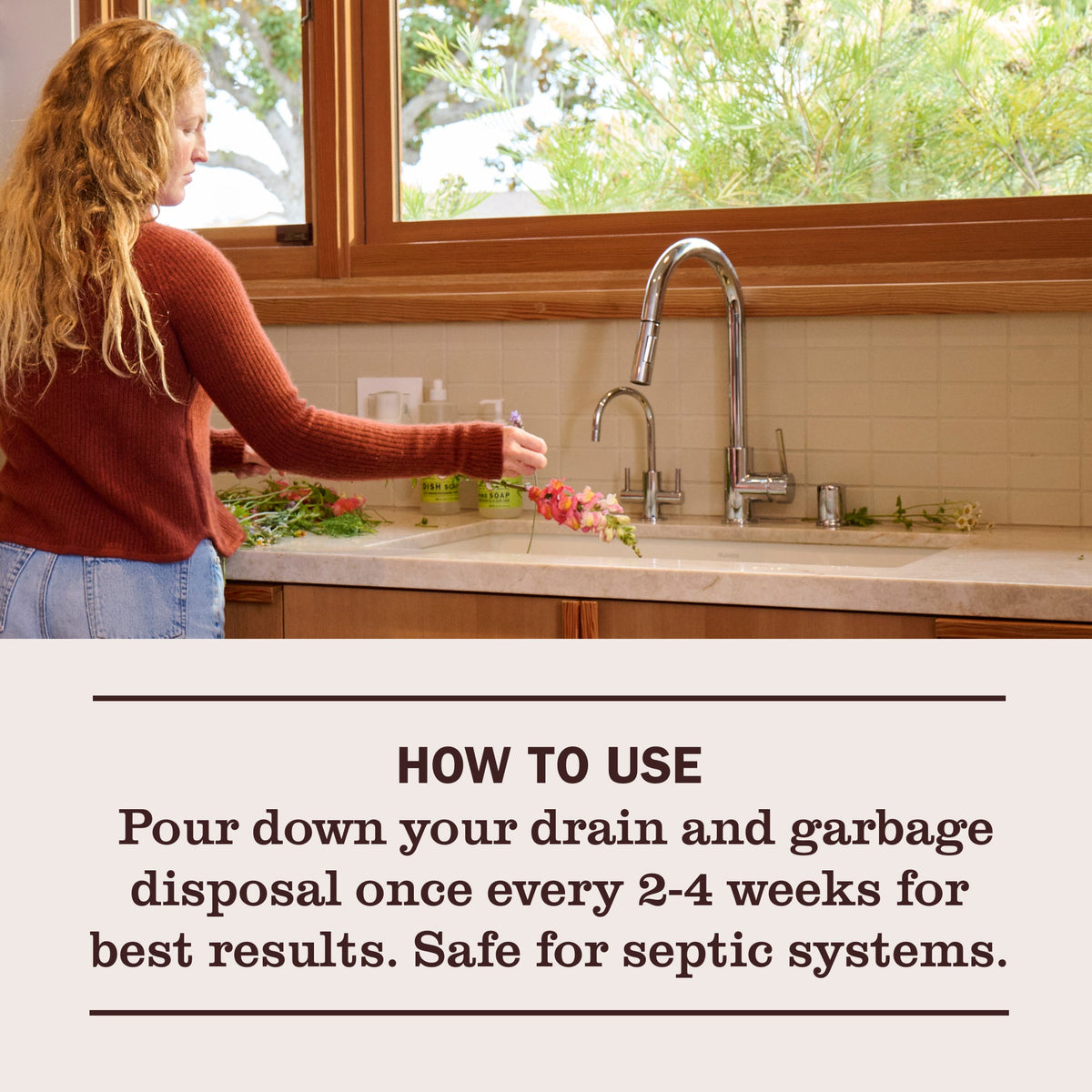 Targeted Lemon Verbena Probiotic Drain Maintenance