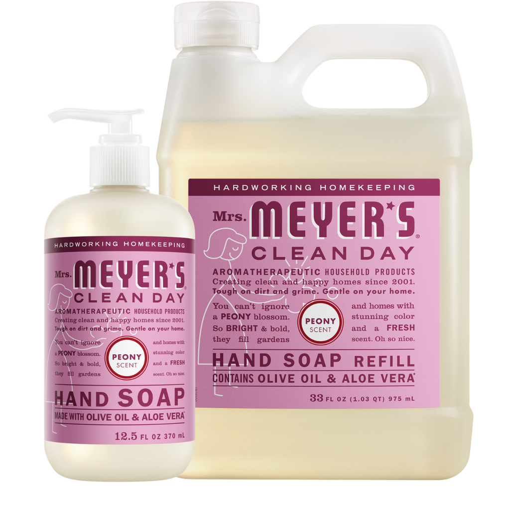 Gentle Peony Liquid Hand Soap & Refill Set