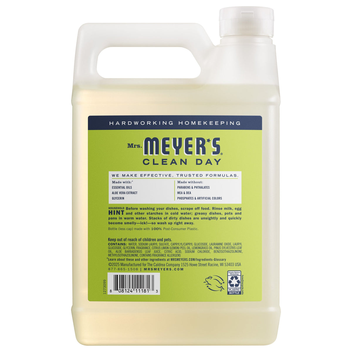 Effective Lemon Verbena Dish Soap Refill
