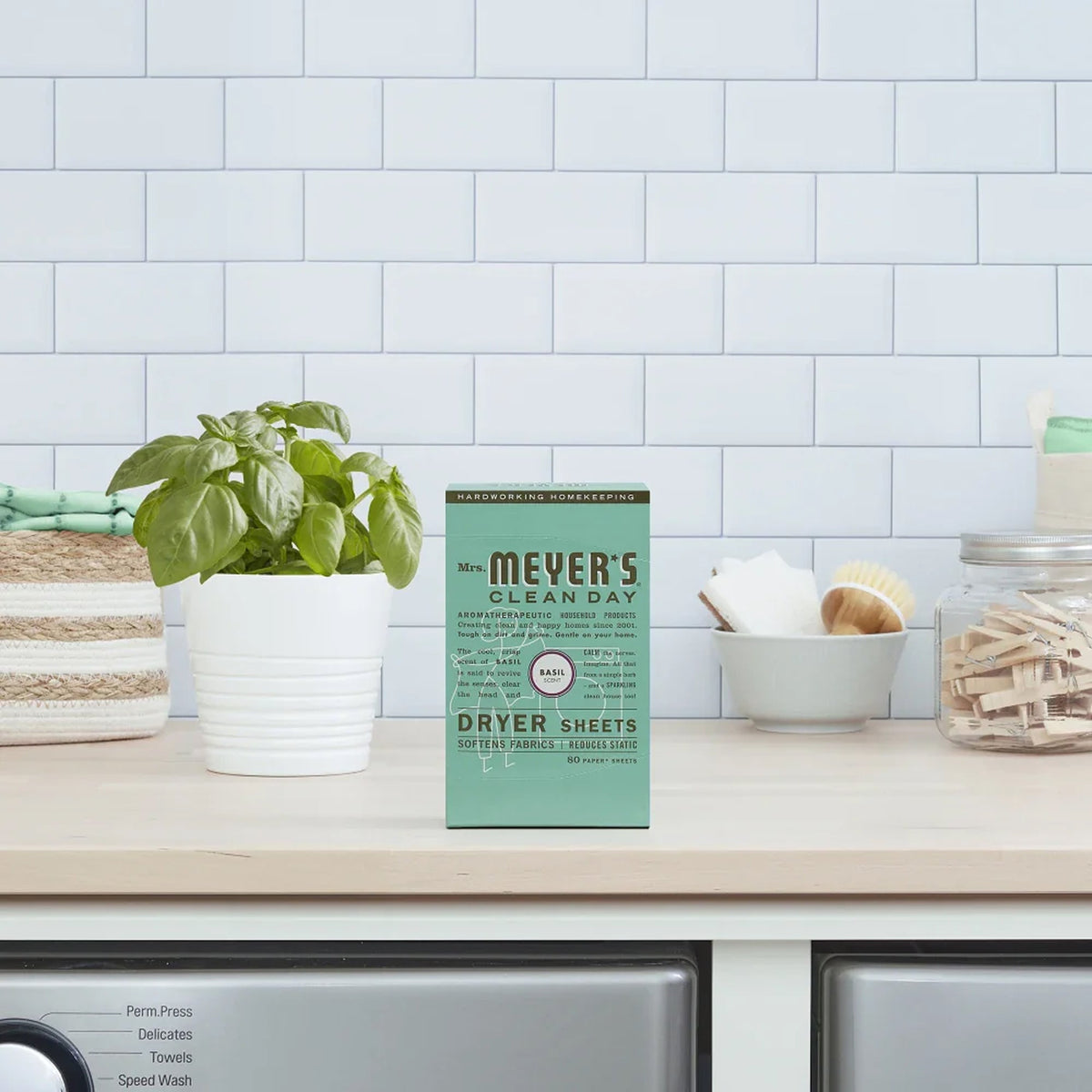Freshening Basil Dryer Sheets