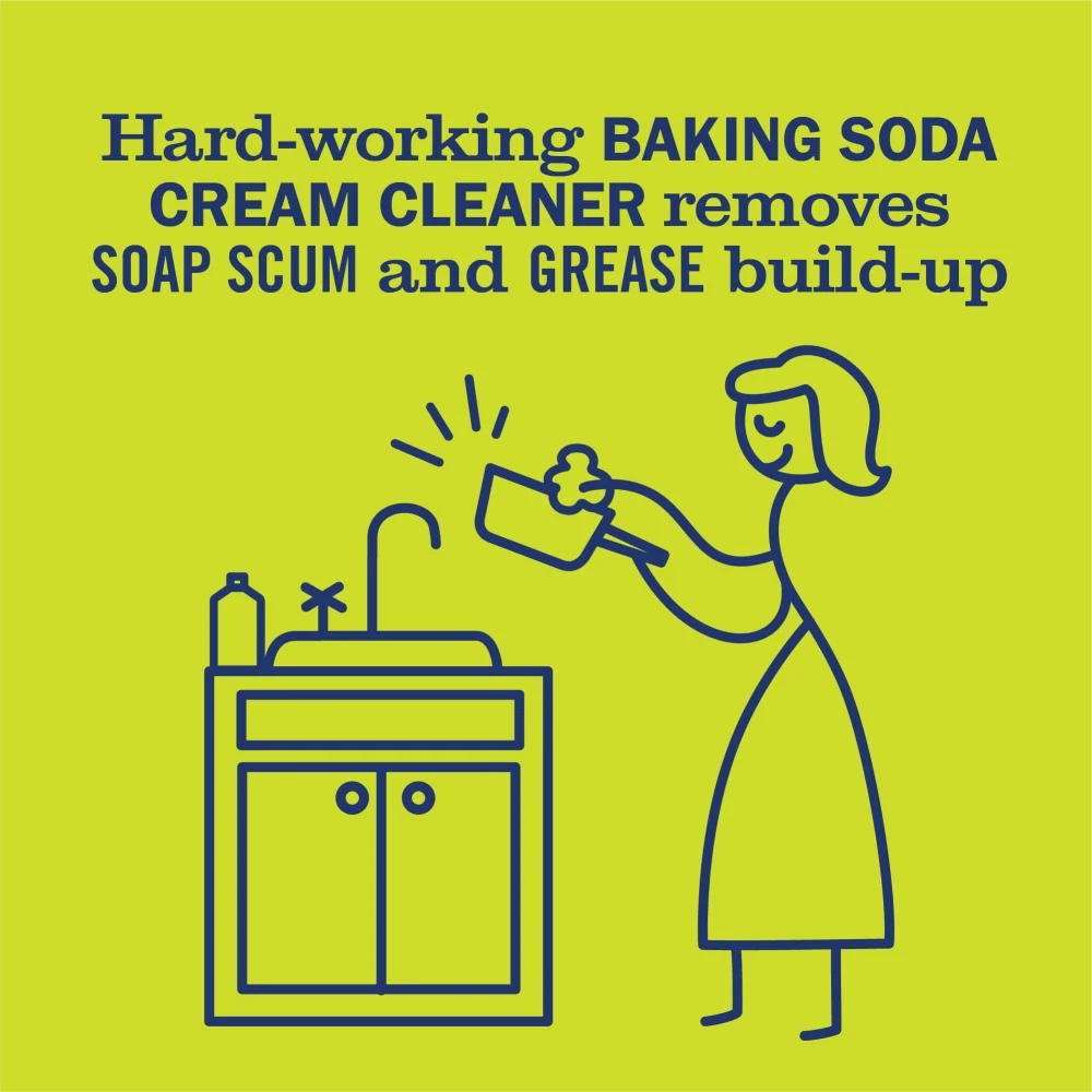Fresh Lemon Verbena Baking Soda Cream Cleaner - 16 oz