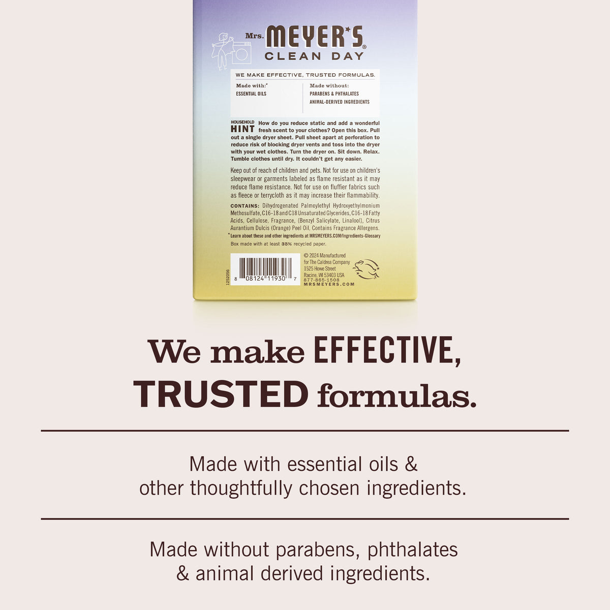Freshening Compassion Flower Dryer Sheets