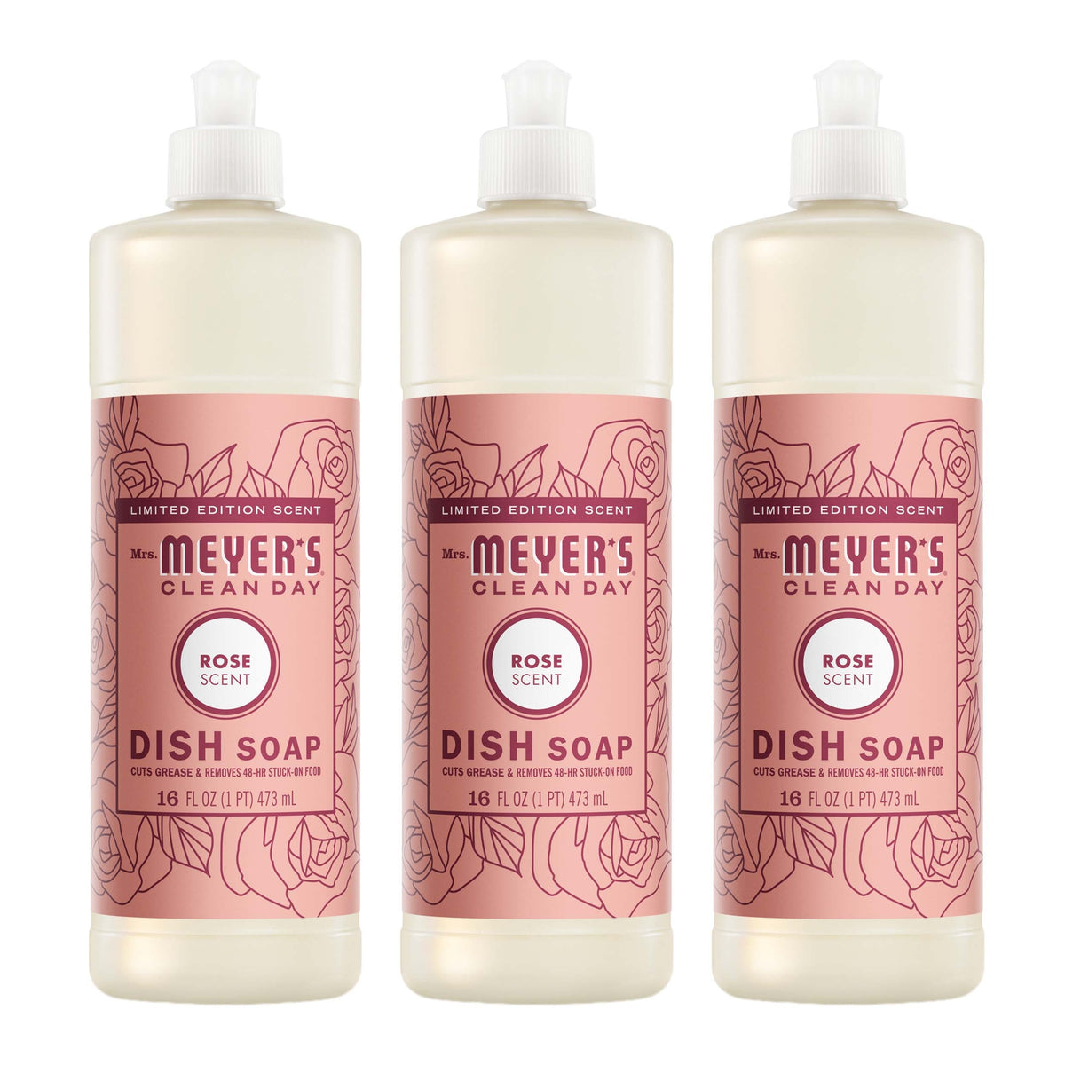 Effective Rose Dish Soap 3-count Bundle